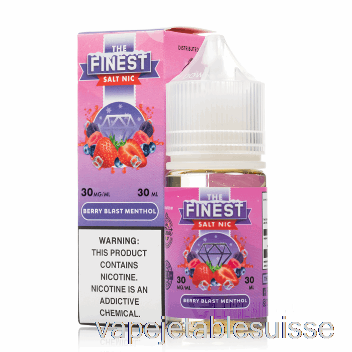 Vape Suisse Berry Blast Menthol - La Meilleure édition De Fruits Sel Nic - 30 Ml 50 Mg